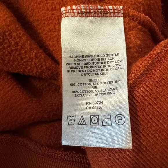 Columbia Mens Orange 1/4 Zip Fleece Pullover Sz XXL - Picture 5 of 6